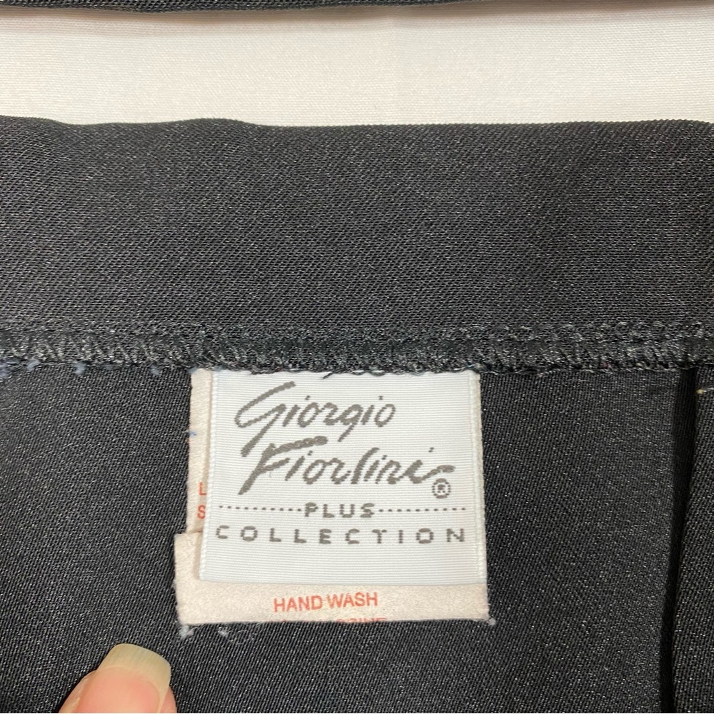 Giorgio Fiorlini Plus Collection Skirt Shirt Two Piece Black Semi-Formal… - Picture 6 of 16